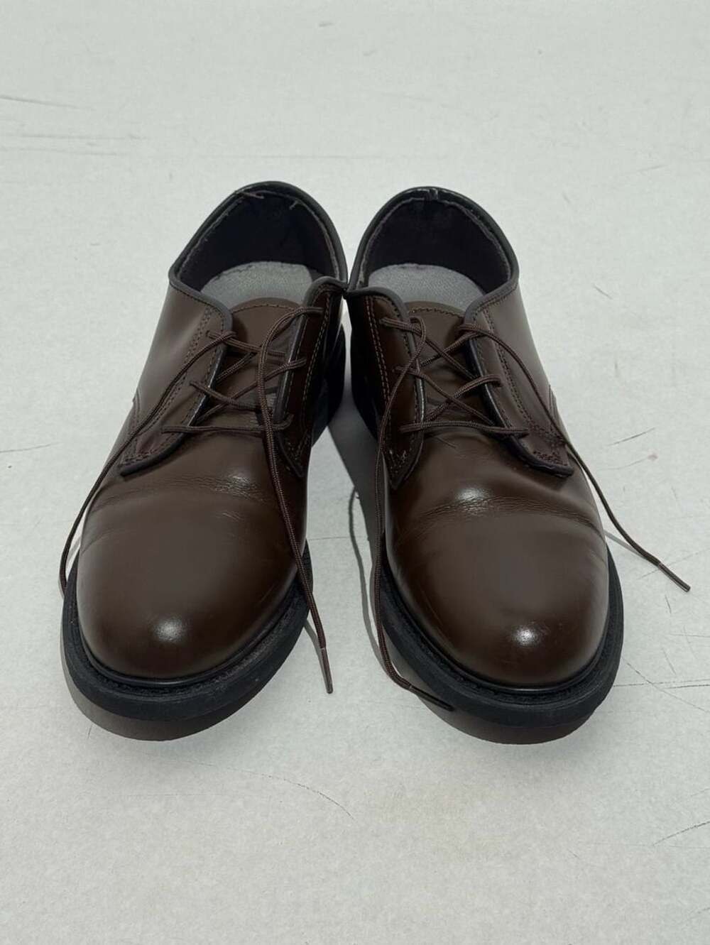 Capps Womens Size 9 M Brown Leather AGSU Uniform Oxfords Shoes Low Dress Pumps U